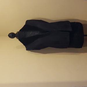 Ralph Lauren black faux shearling vest